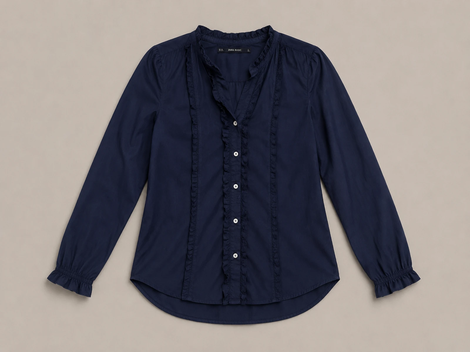 Chemise couleur noire marque zara basic taille s  – photo 2